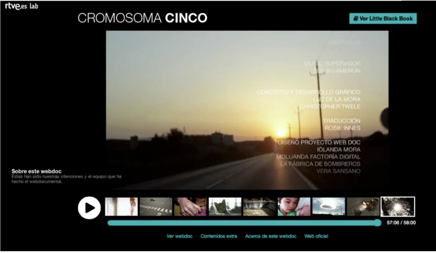RTVE Lab — Cromosoma 5 · película interactiva