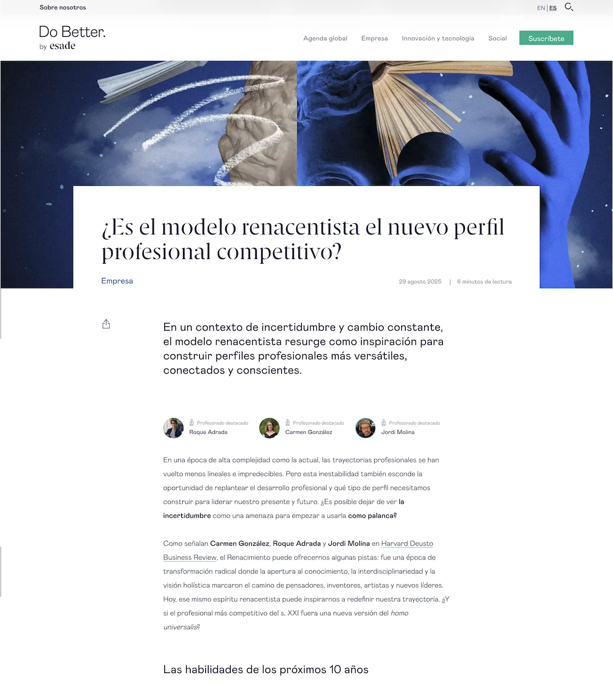 Esade — Do Better · artículo especializado